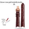 For Bao-ruo Watch Band 88105L/88103L/GG015 Genuine Leather Watchband Notched Bracelet Red Brown Black Fashion Strap Women 18mm
