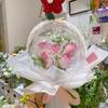Holder Gift Packaging Transparent Flower Bouquet Ball for Valentine's Day