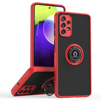 Matte Anti-fall Phone Case For Samsung Galaxy A13 A22 A32 A42 A52 A82 F52 F62 M62 4G 5G S20 Plus Ultra FE With Ring Stand Cover