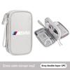 For BMW 3 Car Styling Digital Storage Bag Oxford Cloth Cable Tools Travel Purse For BMW M Sport M2 M3 M4 M5 M6 E46 E90 E60 F10 F20 E87 X3