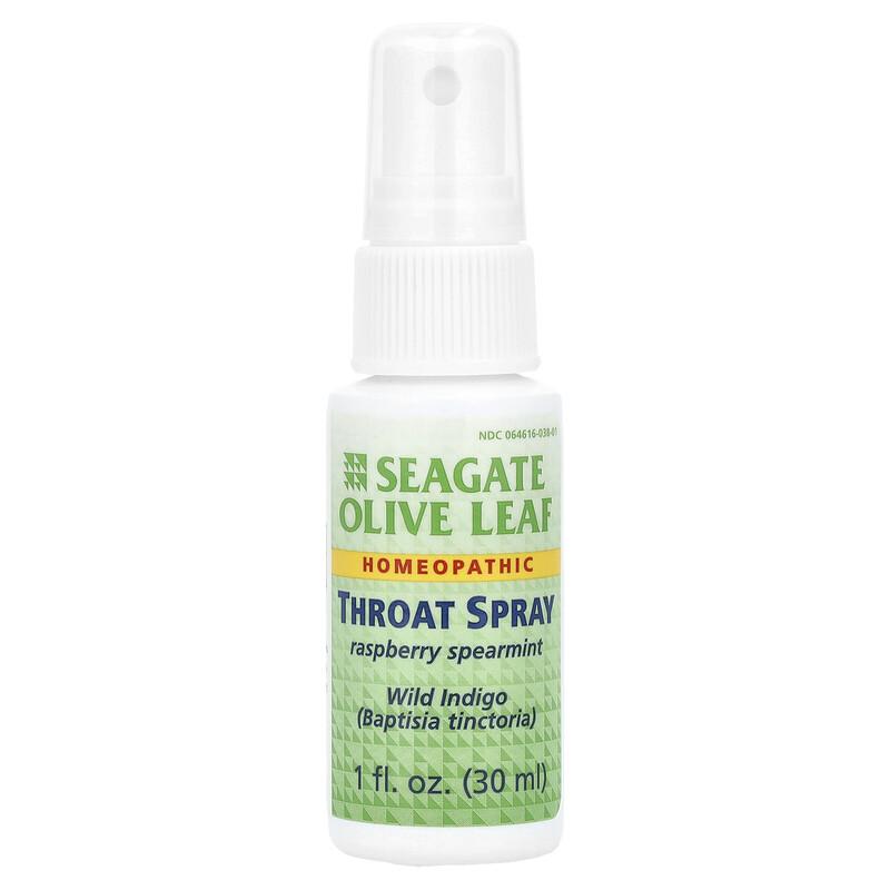 Olive Leaf Throat Spray, Raspberry Spearmint, 1 Fl Oz (30 Ml)
