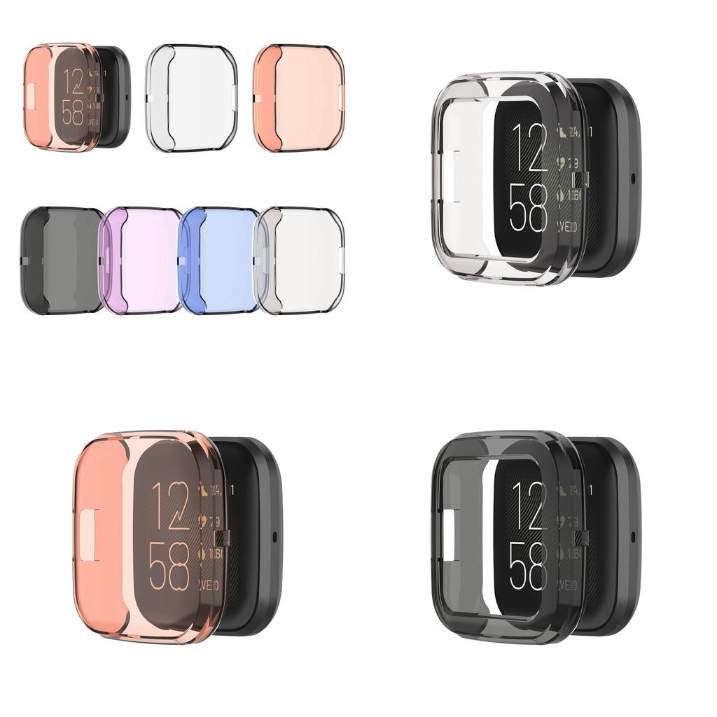 Fitbit Versa2 Transparent Tpu Protective Case Shockproof Scratch-resistant Soft Shell