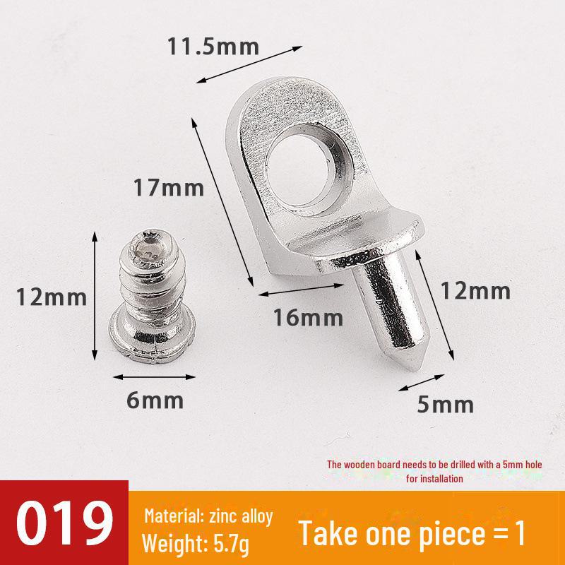 Transparent Movable Wardrobe Panel Bracket for Glass or Wooden Partition