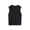 Knit Vest Solid Color Jacquard Knit Vest Unisex Vests Black IN4341