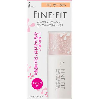 Finefit Sofina Finefit Base Foundation Long Keep Liquid Sp 115 Ochre 26ml