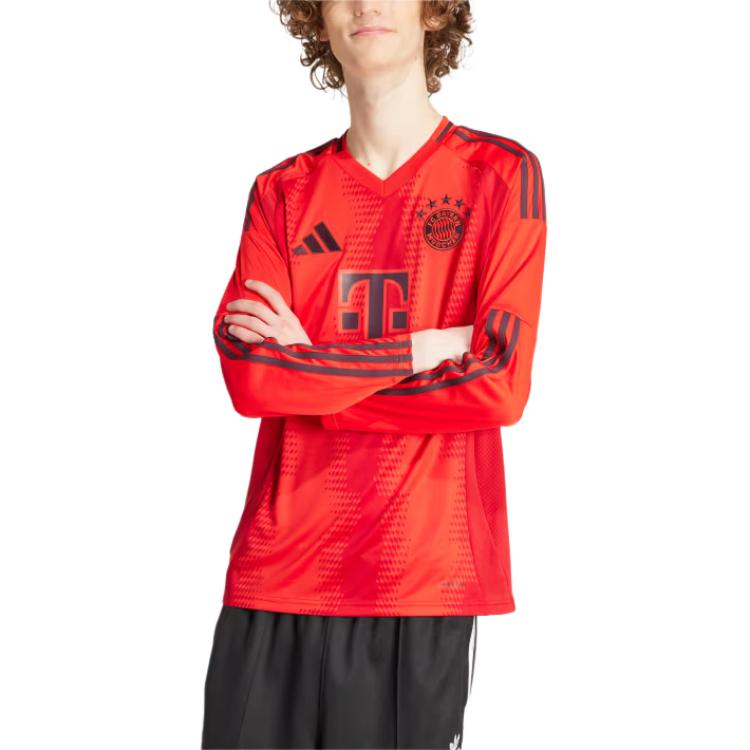 New Adidas Free Shipping With AdiClub Fc Bayern 24/25 Long Sleeve Home Jersey IT2254