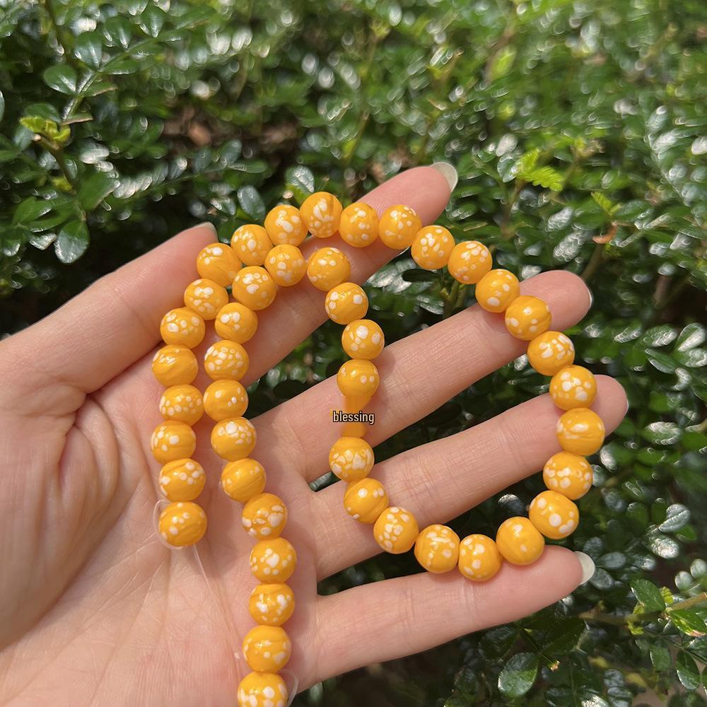 Colorful Thousand Flower Speckled Glass Beads for Handmade DIY Crafts