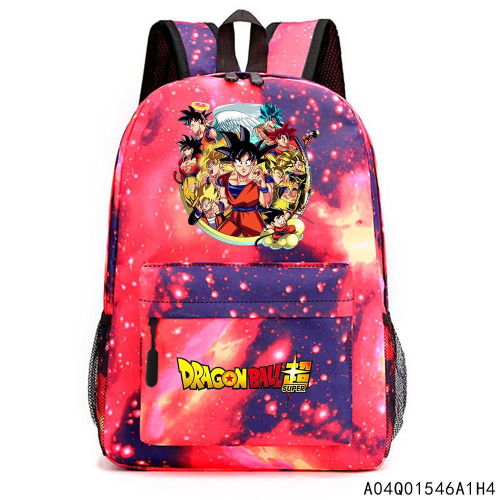 Printed Backpack Elementary School Student Animation Backpack Heat Transfer Cartoon Schoolbag Burden Reduction Storage Bag Backpack