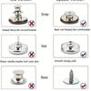 30 sztuk guzików do szycia metalowych dżinsów, 17mm bez przyszywania zdejmowane metalowe dżinsy guziki wymiana naprawa Combo nity i śrubokręty