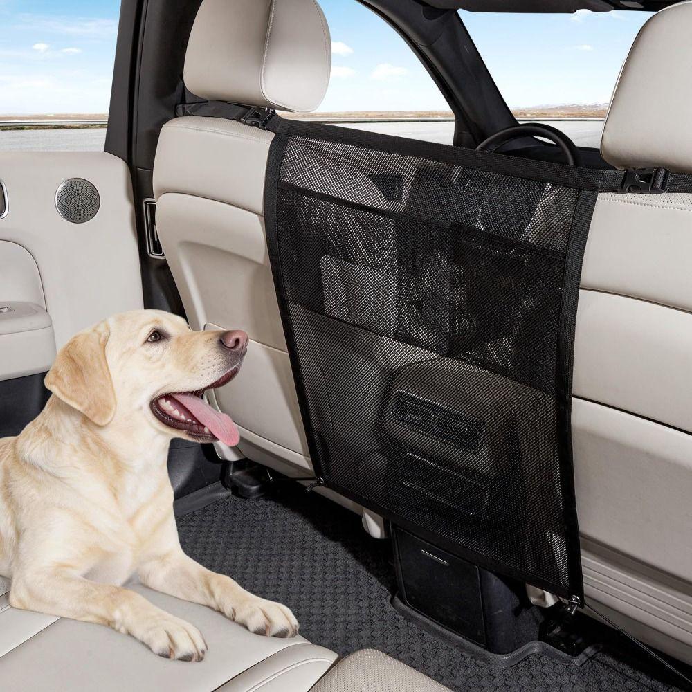 Sturdy Durable Car Seat Protective Net Elastic Edge Car Safety Mesh Pet Isolation Net Front Seat