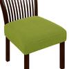 Jacquard Chair Seat Cover Elastic Chair Slipcovers for Home Banquet Dining Room Solid Color Removable Washable Chair Covers
