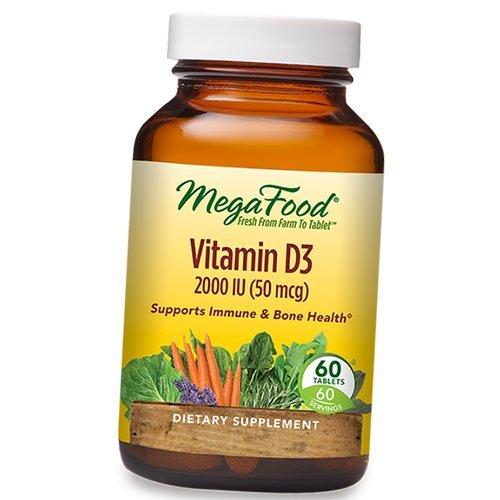 Витамин Д3, Vitamin D-3 2000, Mega Food  60таб (36343038)