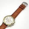 Seiko Chronograph Men's Watch with Genuine Leather Strap Set - White SBTR024/LB