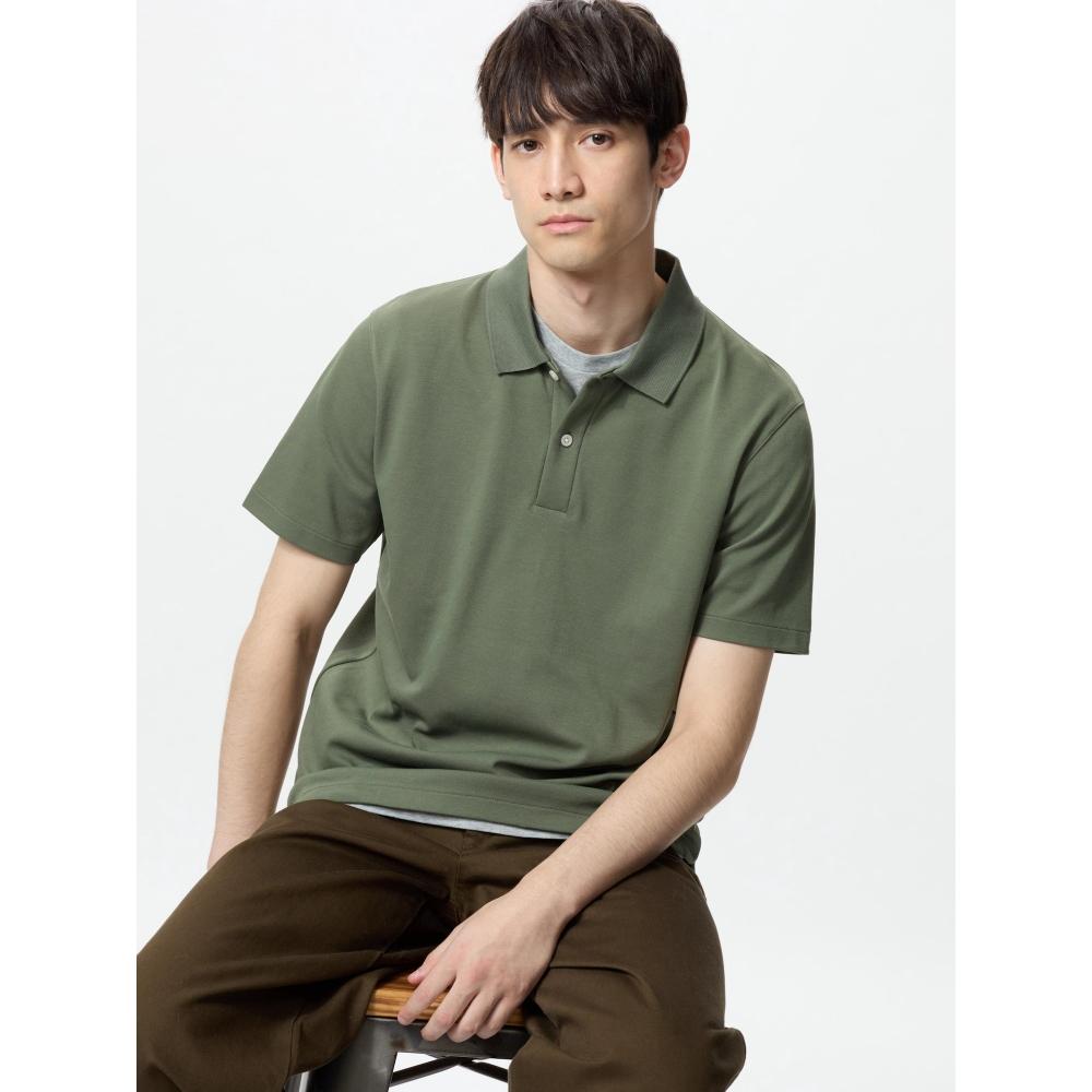 Uniqlo Airism Cotton Pique Polo Shirt