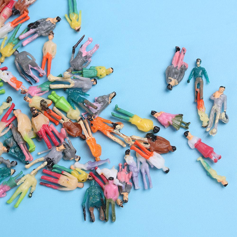 Pose Dollhouse Decorations People Figures Train Scenery Model Building Passengers DIY Character