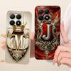 Phone Case For Xiaomi 15T Pro Soft Silicone Gold Crown Letter Painted Back Cover For Xiaomi15T 15 T Pro Cases Bumpers
