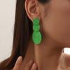 Jewelry geometric design sense temperament personality mosquito coil disc fashion red retro European and American exaggerated earrings