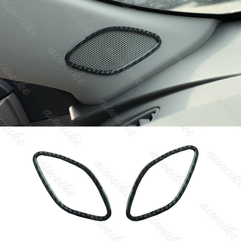 Carbon Fiber Style A Pillar Horn Frame Cover Trim For Chevrolet Malibu 2016-2024