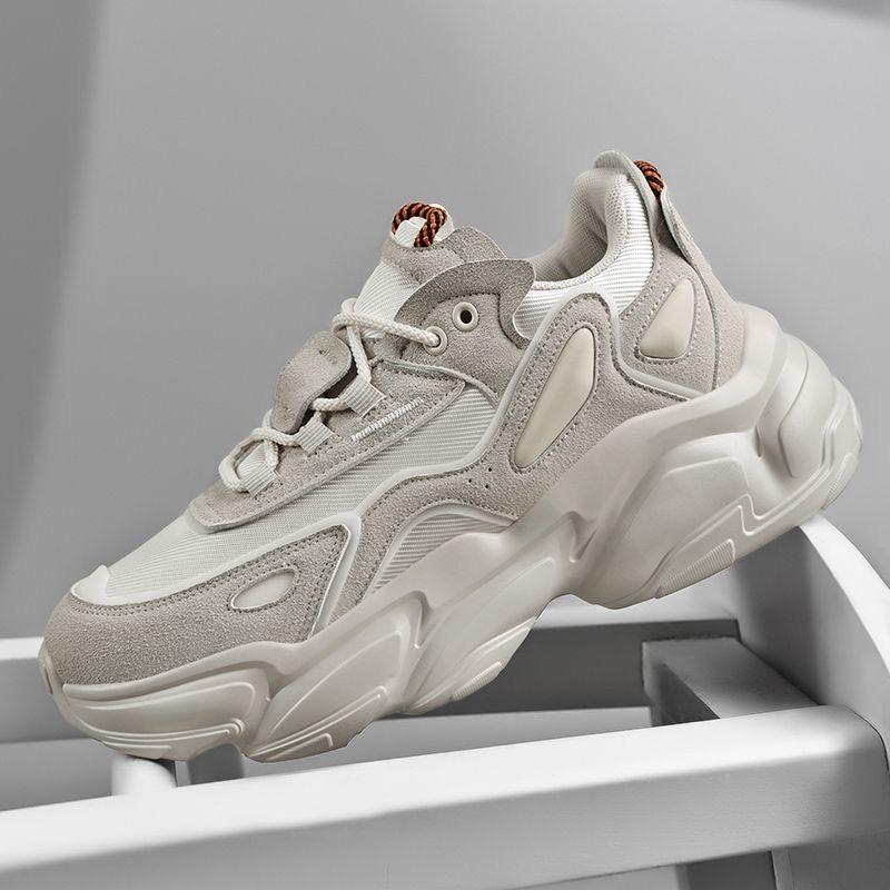 

Мужская обувь. Модные повседневные кроссовки. Дышащая, устойчивая к запахам, универсальная обувь для пар. 38 бежевый