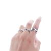 Numeral Punk Style Twist Korean Style Ring Couple Ring Female Finger Ring Opening Adjustable Ring