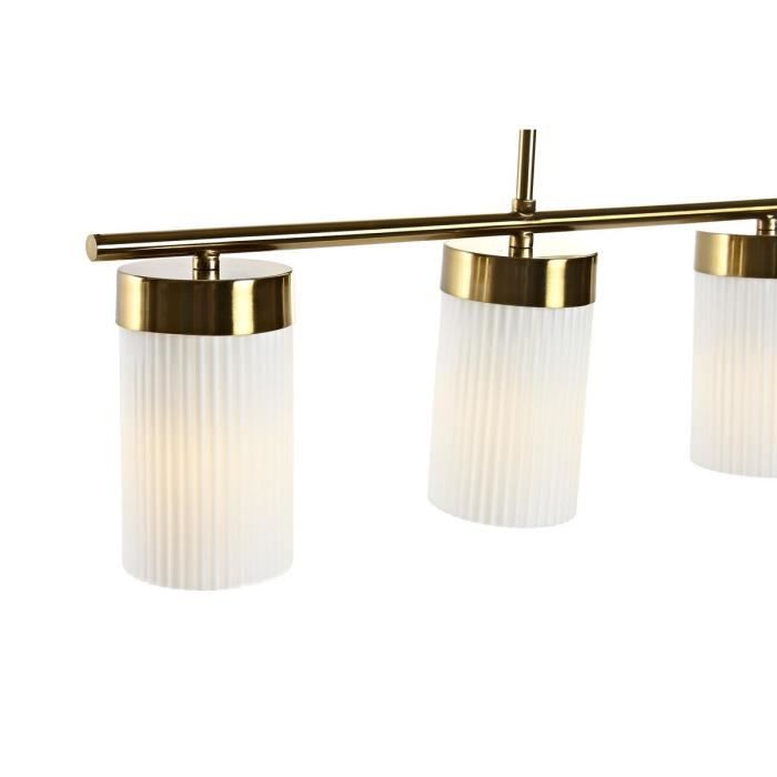 Suspension - Doré et Blanc - 60 x 15 x 25 cm - Design Contemporain - Éclairage Intérieur