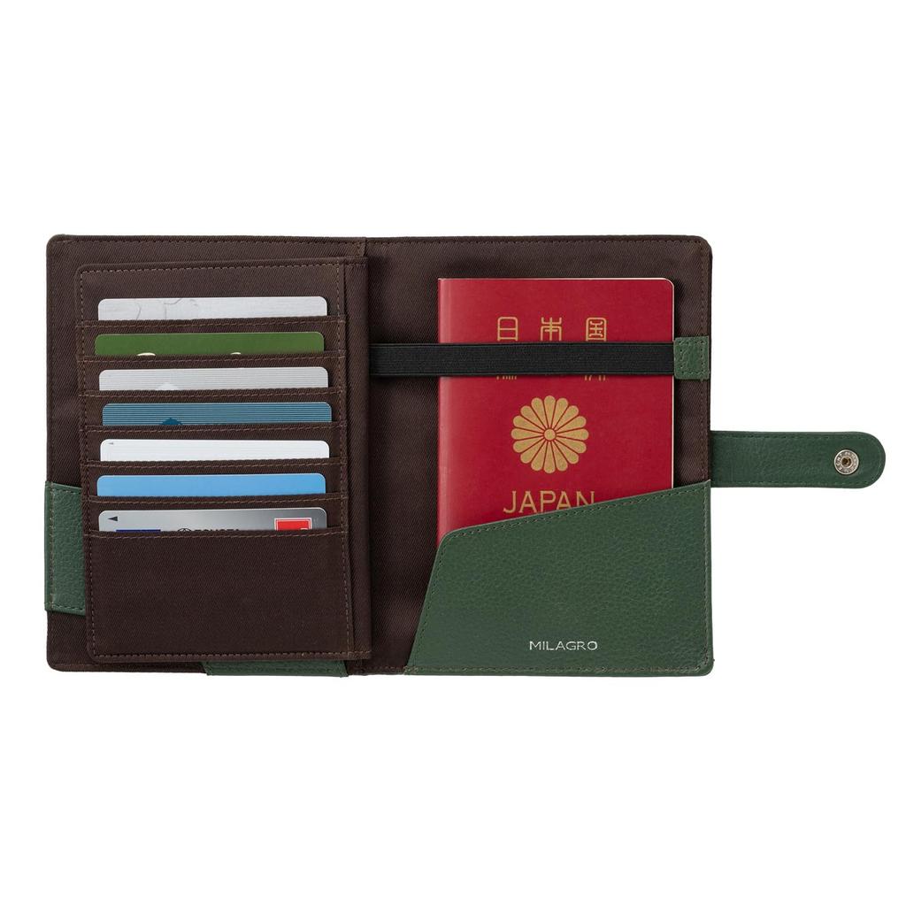 Milagro Shrink Leather Travel Organizer Holder for International Airline Designer (Wallet/Passport Case/Passport Travel, Tickets, Slim, Leather, Gift)