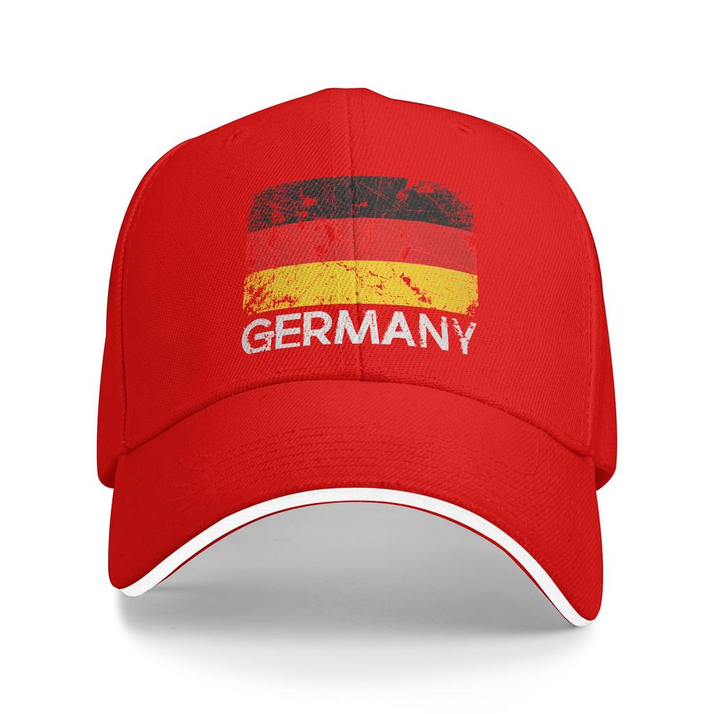 Deutschland Flag of German Baseball Cap  Couple Women Print Trucker Hat Summer y2k Retro Outdoor Gym Breathable Snapback Cap