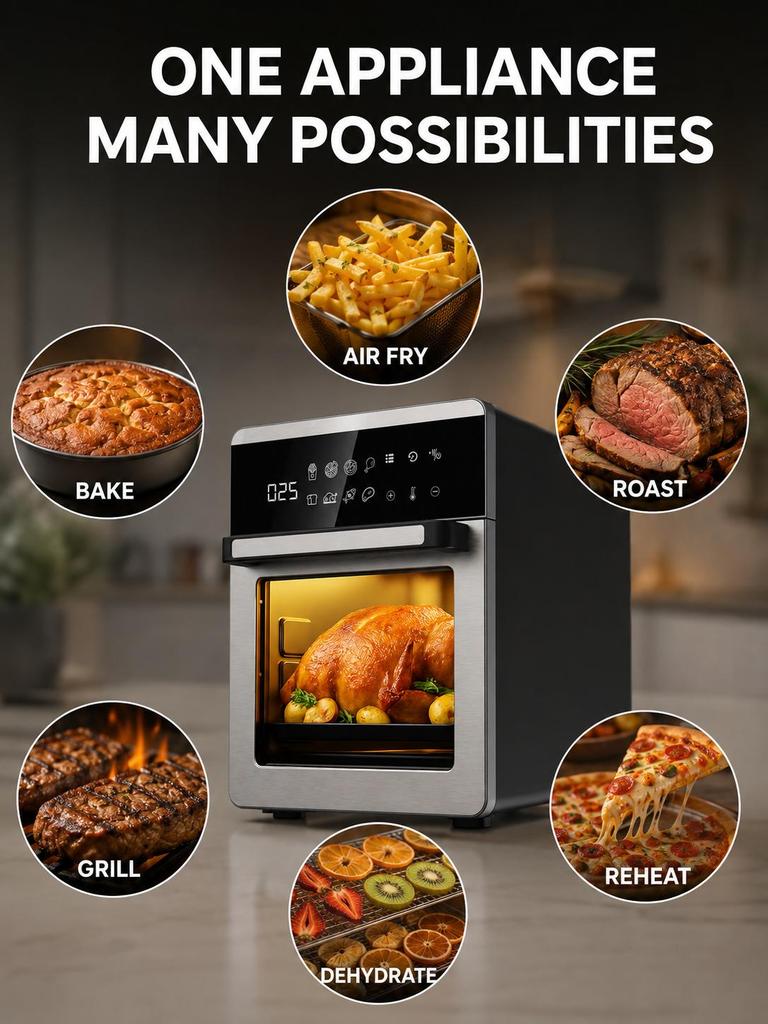 Electric Air Fryer XIAOMING TECH 16L 2100W for Home Use