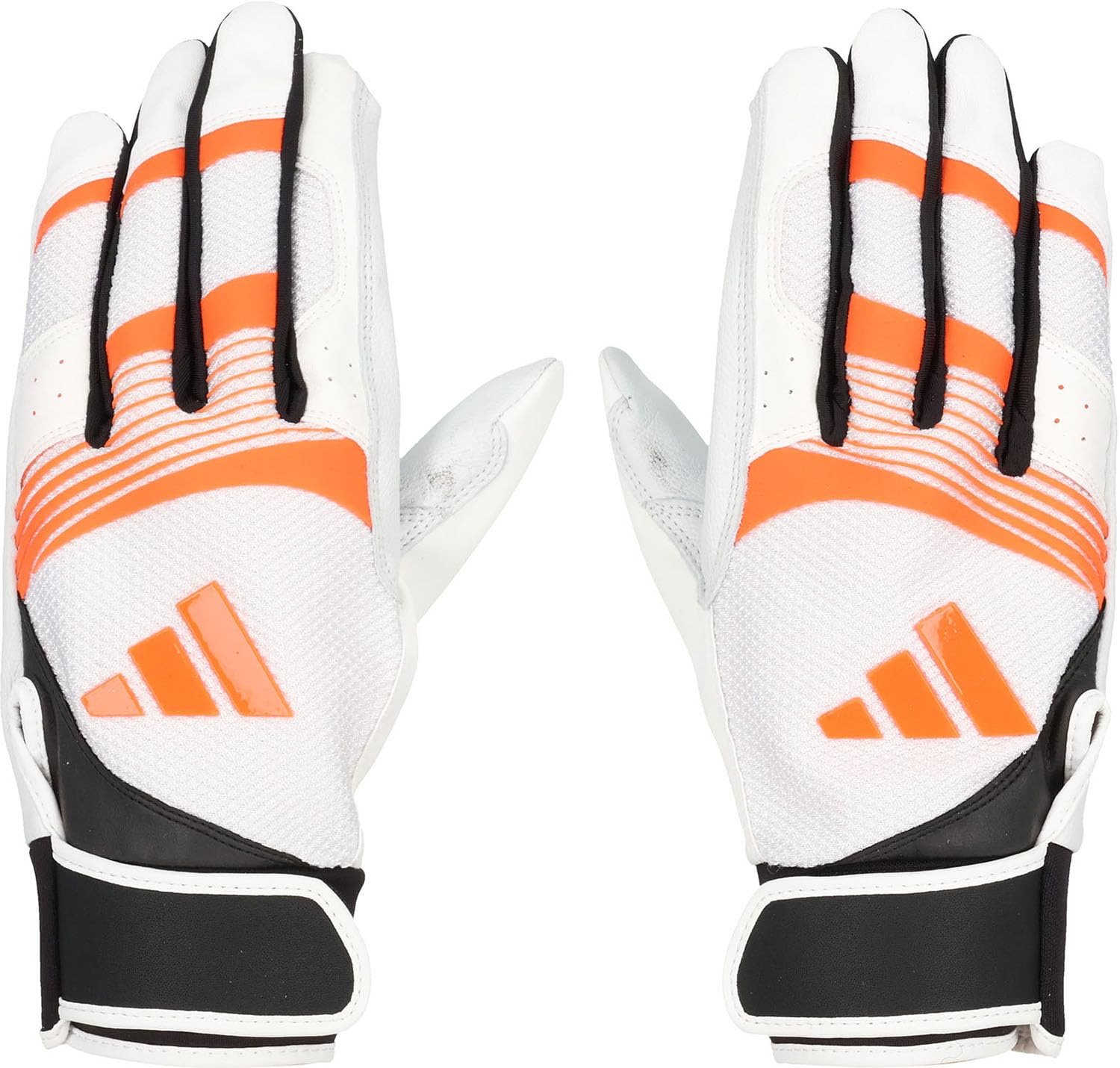 Перчатка для бейсбола/софтбола adidas LBG505, средний размер, белый/оранжевый