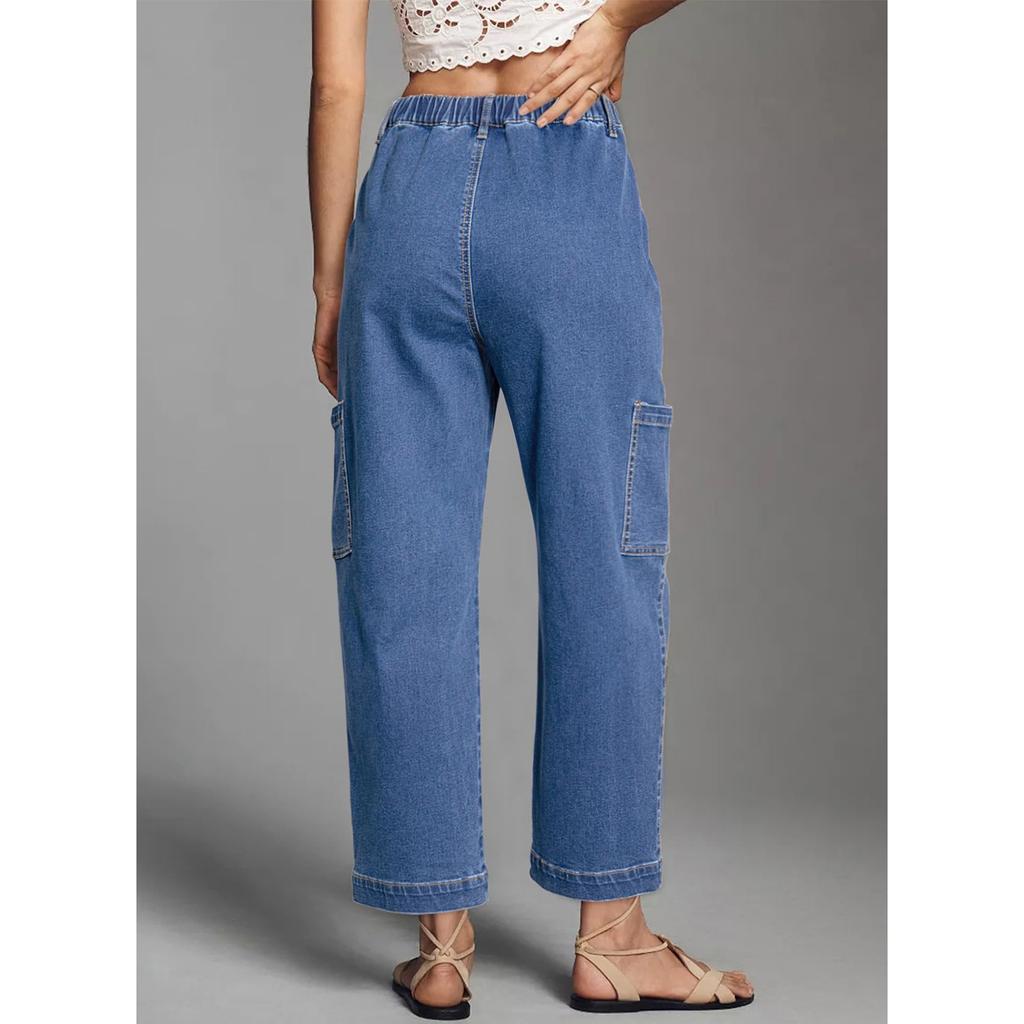 Ladies' Retro Straight Leg High Waisted Jeans