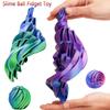Slime Ball Fidget Toy 3D Printed Twistsphere Fidget Toy Gear Liquid Flow Ball With Rotating Design Anxiety Relief Toys Kids Gift