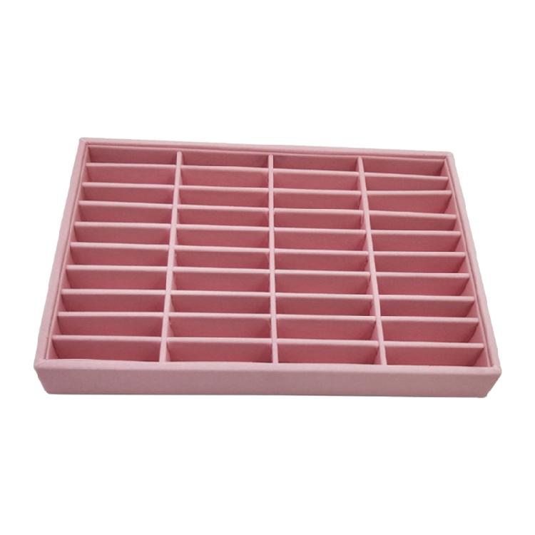 Sturdy Wood 40 Bracelet Organizers Tray Elegant Jewelry Countertop Display Systems