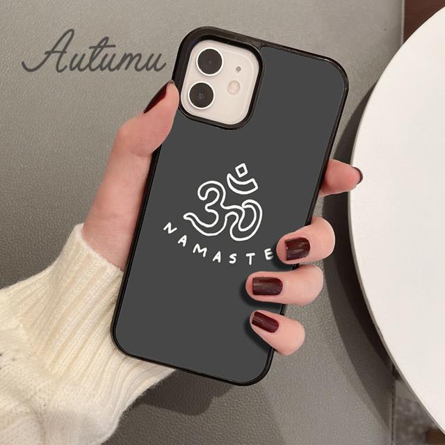 Yoga Aum Om Symbol Handyhülle für iPhone 11 12 13 14 Pro Max mini X XR XS SE 2020 6S 7 8 Plus Samsung Galaxy S21 S22 Hülle