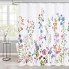 Handun Temu Minimalist Floral Waterproof Shower Curtain
