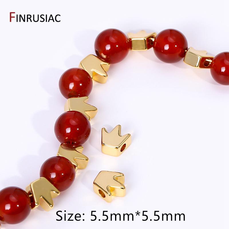 18k Gold Plated Brass Heart Spacer Beads For DIY Jewelry Making Supplies,Heart Loose Beads For Handmade Beading Jewelry Material