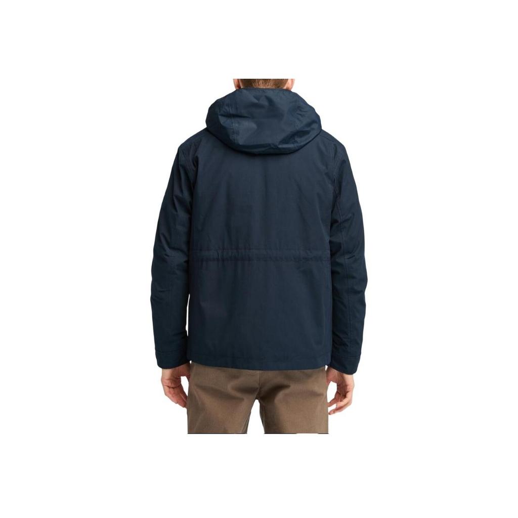 Timberland Veste homme 3 en 1 à capuche, imperméable, coupe-vent, respirante et chaude, bleu saphir foncé A5MBP-433