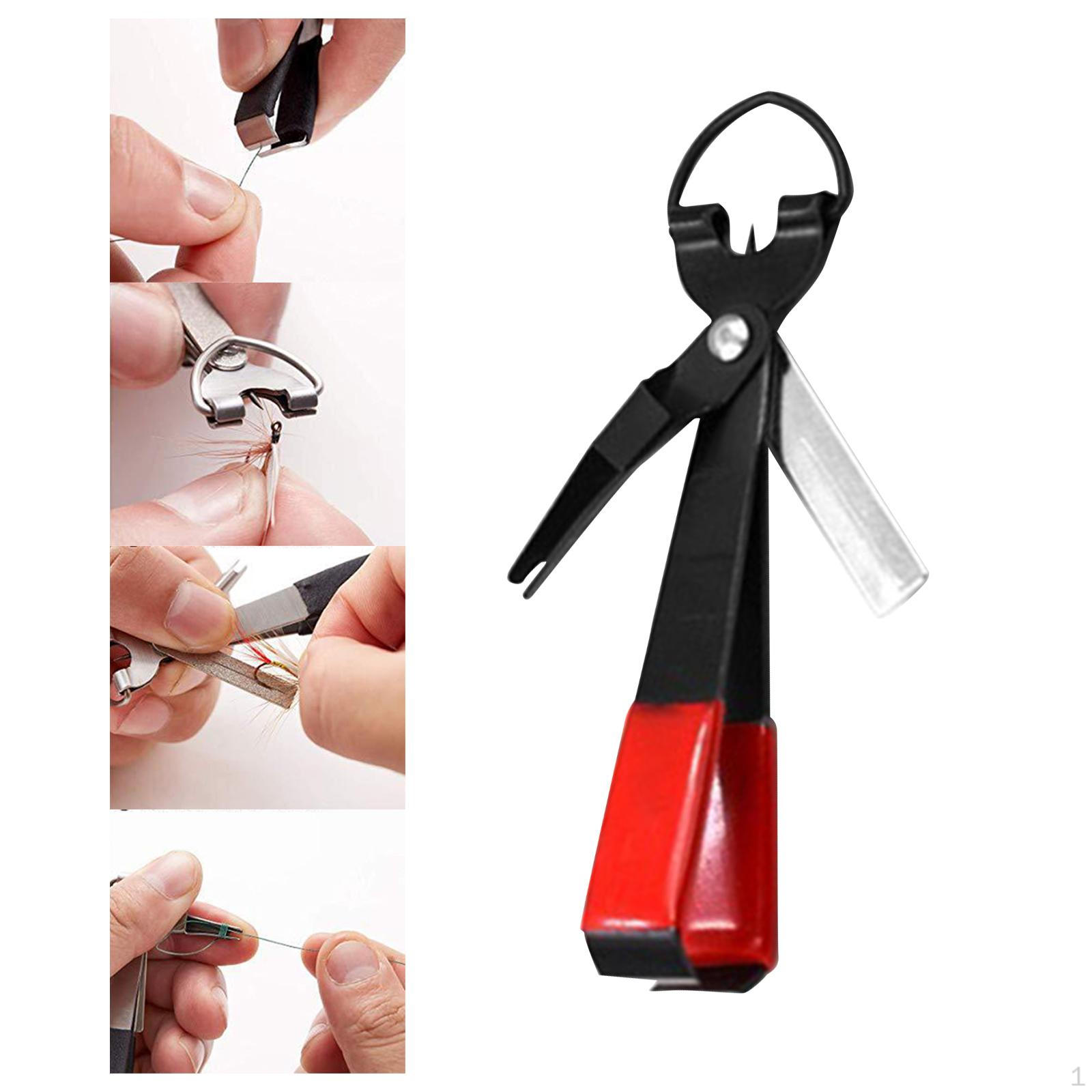 

Инструмент для завязывания узлов 4 в 1 Снаряжение Принадлежности Детали Леска Кусачки Ретрактор Крючок для начинающих Морская вода красный