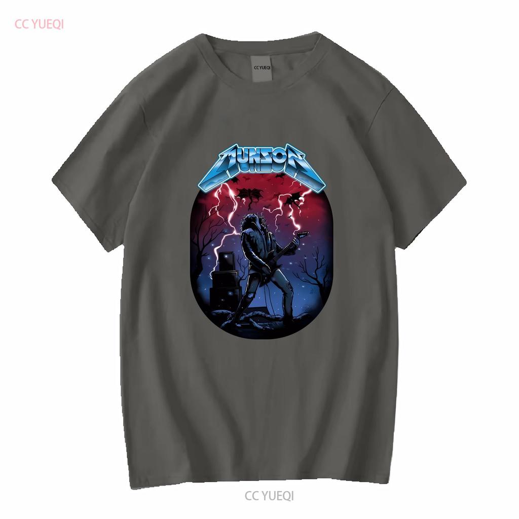 Eddie Play Guitar Stranger for ST4 Fans MunSon T Shirt vintage Washed Versatile Soft Unisex Stretched homme Comfortable