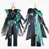 Anime Game   Alhaitham Cosplay Full Set Gloves Wig for Men Outfits Halloween Costume Party Comic Con