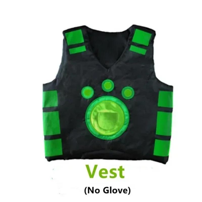 

Костюм Сили Тварин Wild Kratts, Кріс Мартін для віку 4-6 років Косплей Жилет для костюма на Хелловін, Гра-перевдягання(Без рукавички) зелений