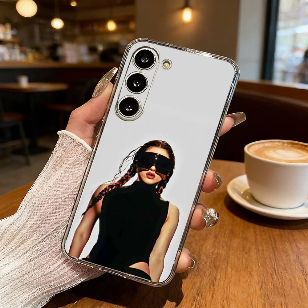 Singer R-Rosalia Spanish Phone Case For Samsung S25,S24,S21,S22,S23,S30,Ultra,S20,Plus,Fe,Lite Transparent Cover