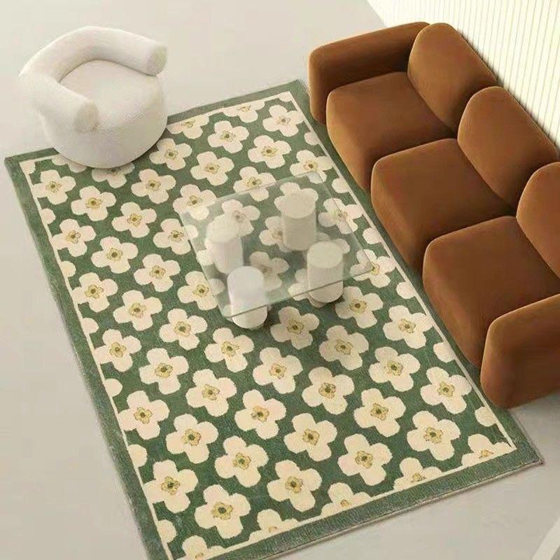 Girl Pink Imitation Cashmere Rug Cute Bedroom Plush Bed Blanket Living Room Sofa Coffee Table Mat Home Decoration