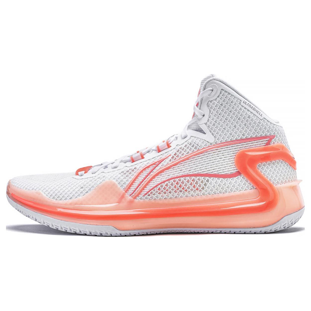 

Li Ning Original Textile, TPU Slip Resistant Abrasion Resistant Mid top Basketball Shoes Men s Standard White ABAT095-1 40