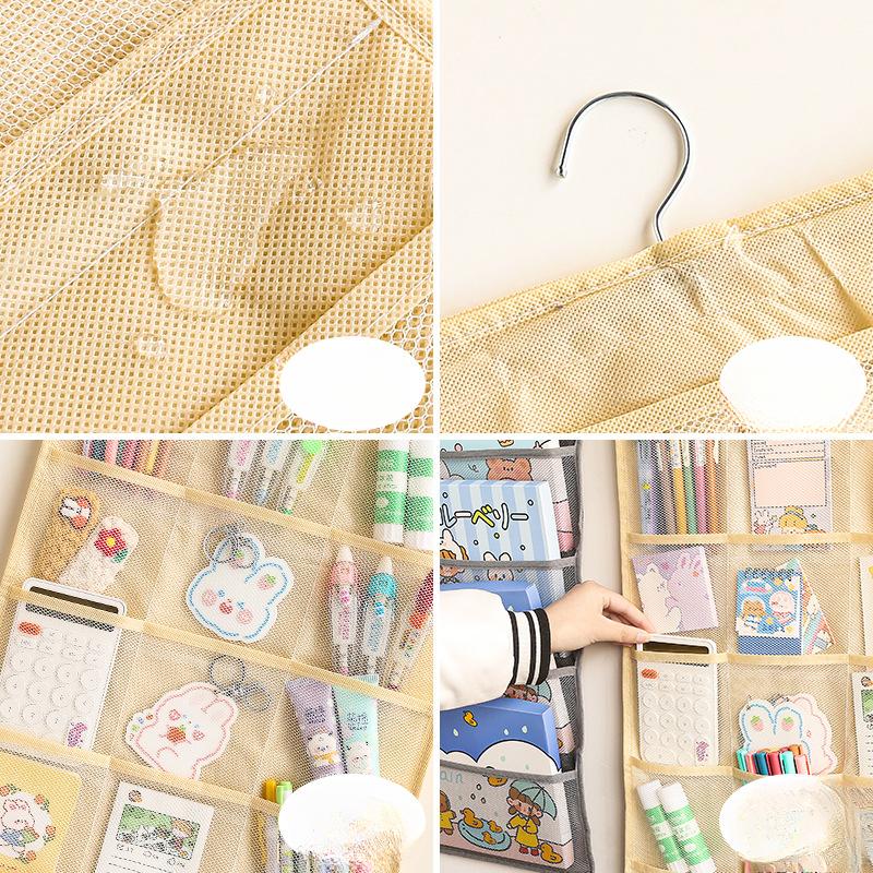 Stoff-Aufbewahrungstasche zum Aufhängen an der Wand, große Kapazität, Aufbewahrungstasche zum Aufhängen an der Wand hinter der Wandtür des Studentenwohnheims