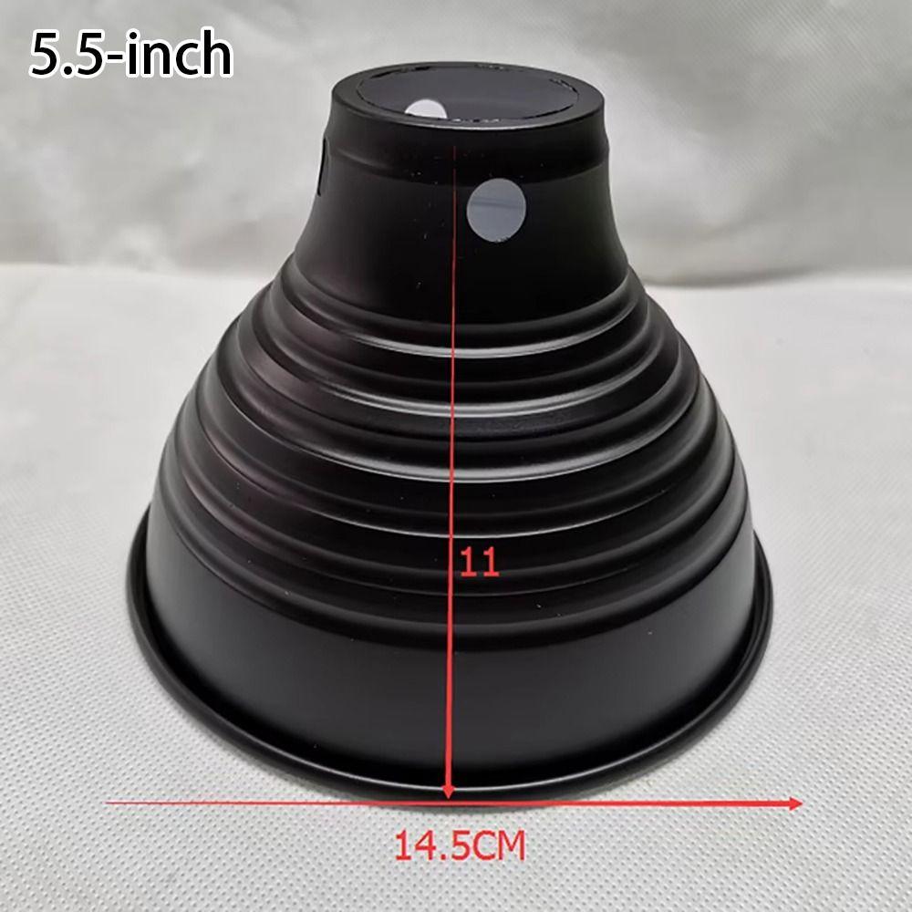 1Pcs Dome Heating Reptile Light Fixtures Aluminum Black Animals Heat Lamp Protector Metal Reflector Shell
