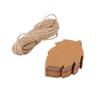Tagging Package Creative DIY 100 Pcs Gift Card Leaves Tags Handmade Hang Tag Maple and Leaf Shape Retro Blank Kraft Paper