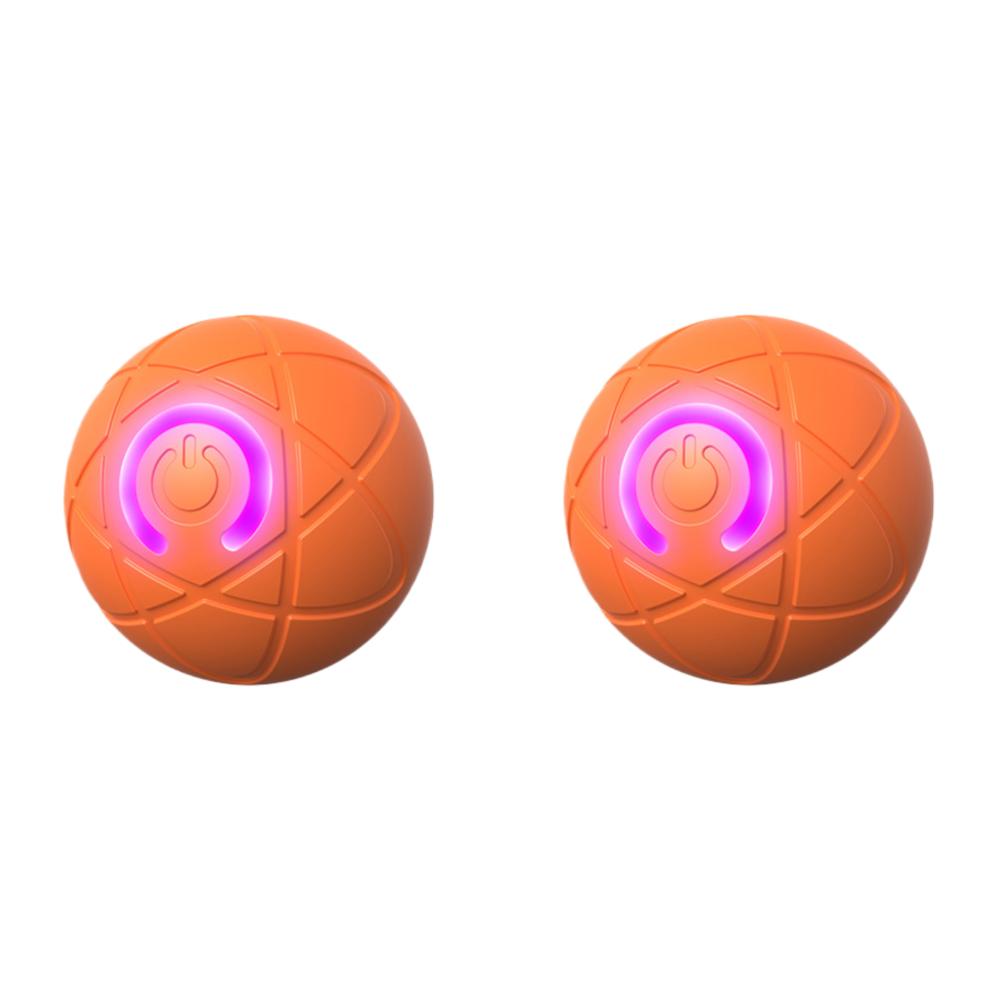 

Smart Automatic Moving Bounce Rolling Ball USB Rechargeable Cat Toys (Orange C)