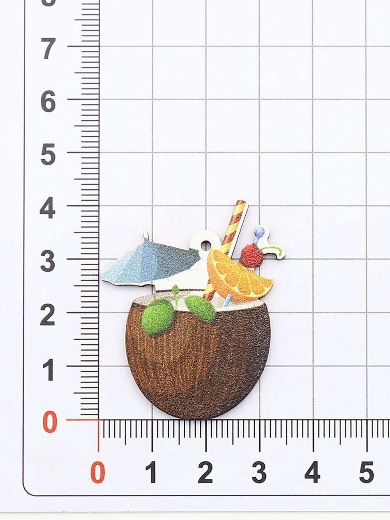 

European American Style Tropical Coconut Wood Earrings