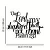 1 PC "The Lord Is My Shepherd,I Shall Not Want" Sign Metal Wall Art - Modern Home Decor for Bedroom, Living Room, or Bathroom.