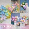 350/512pcs Pipe Cleaners Craft - Pipe Cleaners Flower, Pipe Cleaner Flower Kit, DIY Pipe Cleaners Bouquet for Project Activity